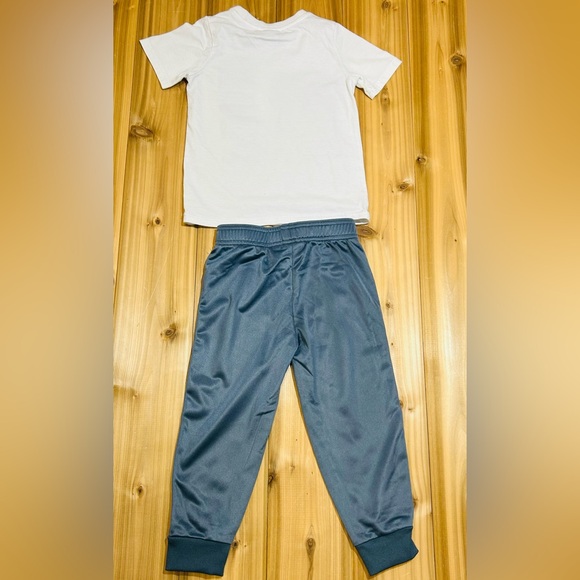 PUMA Kids Boy 3Pc Set Brand Logo Shirts And Pants, Blue/Grey Size 4T Kids - Picture 12 of 13